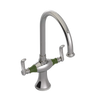 Rubinet Two Handle Single Hole Kitchen Set Polished Nickel