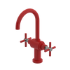 Rubinet Single Hole Dual Handle Lav. Set with LaSalle Spout (less drain) Red