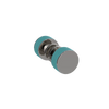 Rubinet Shower Door Knob (set) Polished Nickel