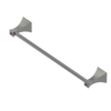 Rubinet Towel Bar 18" Satin Nickel