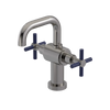 Rubinet Single Hole Dual Handle Lav. Set. (less drain) Polished Nickel