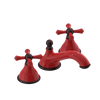 Rubinet Widespread Lav. Set. (less drain) Red