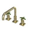 Rubinet Widespread Kitchen Set with Genesis Spout Gold