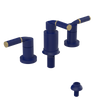 Rubinet Bidet Fitting with Spray, Diverter, and Vacuum Breaker (less drain) Midnight Blue