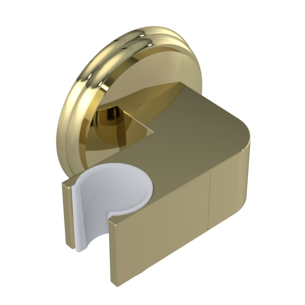 Rubinet Wall Bracket for Hand Held Shower Gold