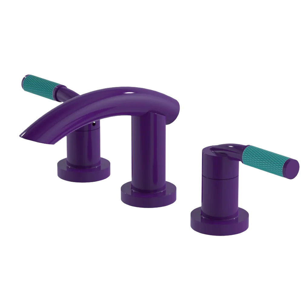 Rubinet Widespread Lav. Set. (less drain) Purple Haze