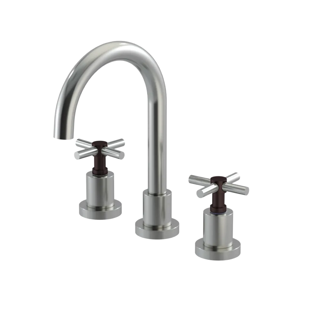Rubinet Widespread Lav. Set. (less drain) Satin Nickel