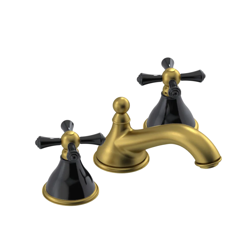 Rubinet Widespread Lav. Set. (less drain) Antique Brass Matt