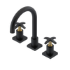 Rubinet Widespread Lav. Set. (less drain) Matt Black
