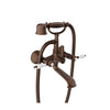 Baril Wall-mounted tub faucet with hand shower