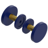 Rubinet Shower Door Knob (set) Midnight Blue