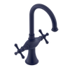 Rubinet Single Hole Dual Handle Lav. Set. (less drain) Midnight Blue