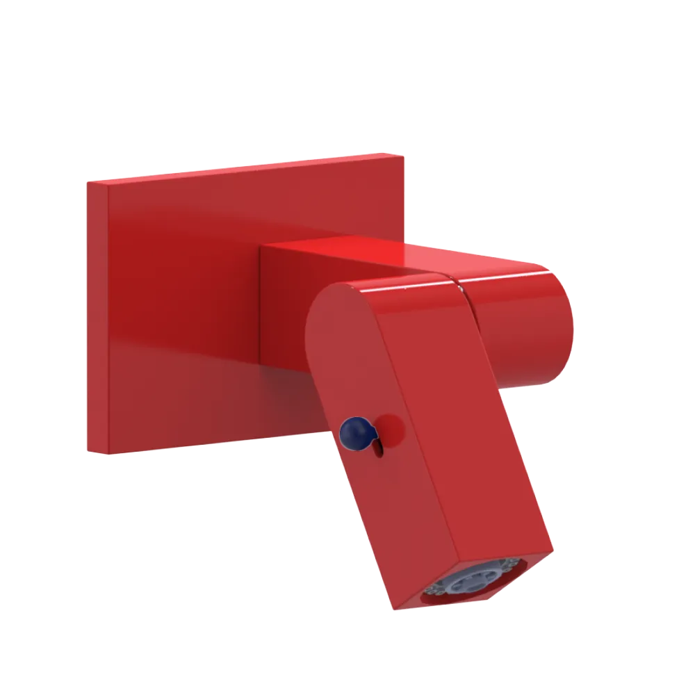 Rubinet Wall Mount Bidet & Foot Rinse with Dual Function Spray Red