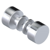 Rubinet Shower Door Knob (set) Satin Chrome