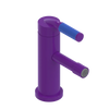 Rubinet Single Control Bidet Fitting (less drain) Purple Haze