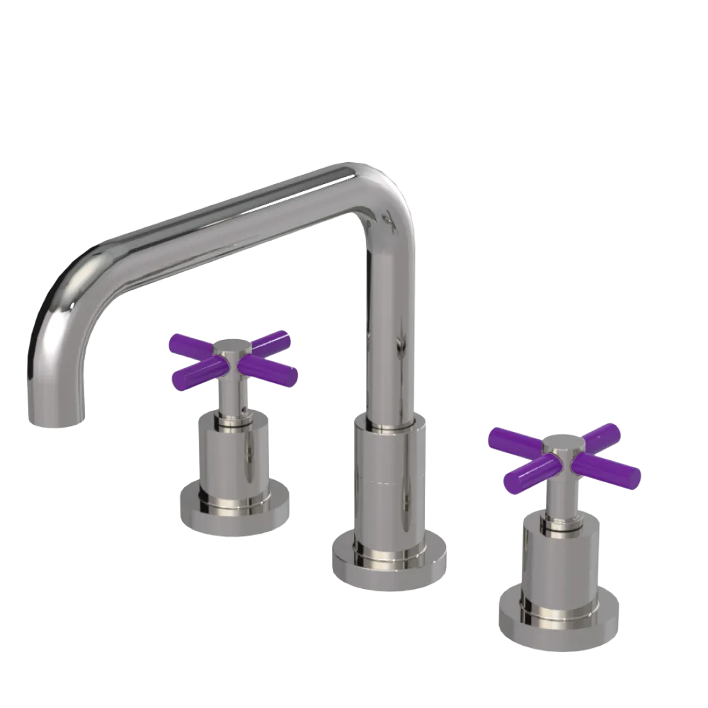 Rubinet Widespread Kitchen Set Polished Nickel