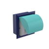 Rubinet RECESSED TOILET PAPER HOLDER Midnight Blue