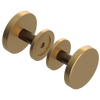 Rubinet Shower Door Knob (set) Satin Gold