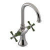 Rubinet Single Hole Dual Handle Lav. Set. (less drain) Polished Nickel