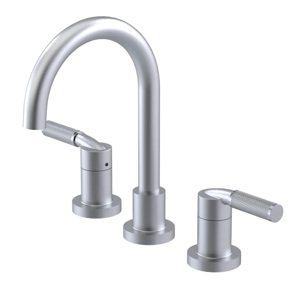 Rubinet Widespread Lav. Set. (less drain) Satin Chrome