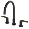 Rubinet Widespread Kitchen Set Matt Black