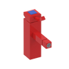 Rubinet Single Control Bidet Fitting (less drain) Red