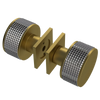 Rubinet Shower Door Knob (set) Antique Brass Matt