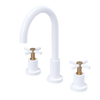 Rubinet Widespread Kitchen Set with LaSalle Spout White