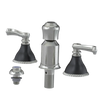 Rubinet Bidet Fitting with Spray, Diverter, and Vacum Breaker (Less Drain) Satin Nickel