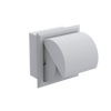 Rubinet RECESSED TOILET PAPER HOLDER Matt White