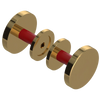 Rubinet Shower Door Knob (set) Gold