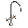 Rubinet Two Handle Single Hole Kitchen Set Polished Nickel