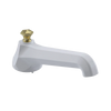 Rubinet Tub Filler Spout Deck Mount White