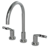 Rubinet Widespread Kitchen Set Satin Nickel