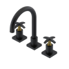 Rubinet Widespread Lav. Set. (less drain) Matt Black