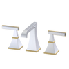 Rubinet Widespread Lav. Set. (less drain) Satin Chrome
