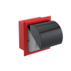 Rubinet RECESSED TOILET PAPER HOLDER Red