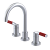 Rubinet Widespread Lav. Set. (less drain) Satin Chrome