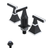 Rubinet Bidet Fitting with Spray, Diverter, and Vacum Breaker (Less Drain) Matt Black