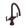 Rubinet Two Handle Single Hole Kitchen Set Tuscan Brass