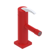 Rubinet Single Control Bidet Fitting (less drain) Red