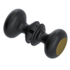 Rubinet Shower Door Knob (set) Matt Black