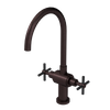 Rubinet Two Handle Single Hole Kitchen Set with LaSalle Spout Oil Rubbed Bronze