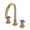 Rubinet Widespread Kitchen Set Satin Brass