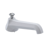 Rubinet Tub Filler Spout Deck Mount Matt White