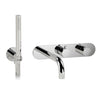 Cabano 3/4" thermostatic wall mount tub fller with hand shower - TRIM ONLY