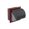 Rubinet RECESSED TOILET PAPER HOLDER Maroon