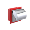 Rubinet RECESSED TOILET PAPER HOLDER Red