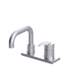 Rubinet 4" Centre Single Control Lav. Set. with Genesis spout (less drain) Satin Chrome