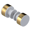 Rubinet Shower Door Knob (set) White